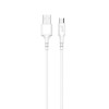 GEAR Synkkabel MicroUSB to USB-A 1m Hvit...
