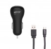GEAR Lader 12-24V 1xUSB 1A Svart MicroUS...