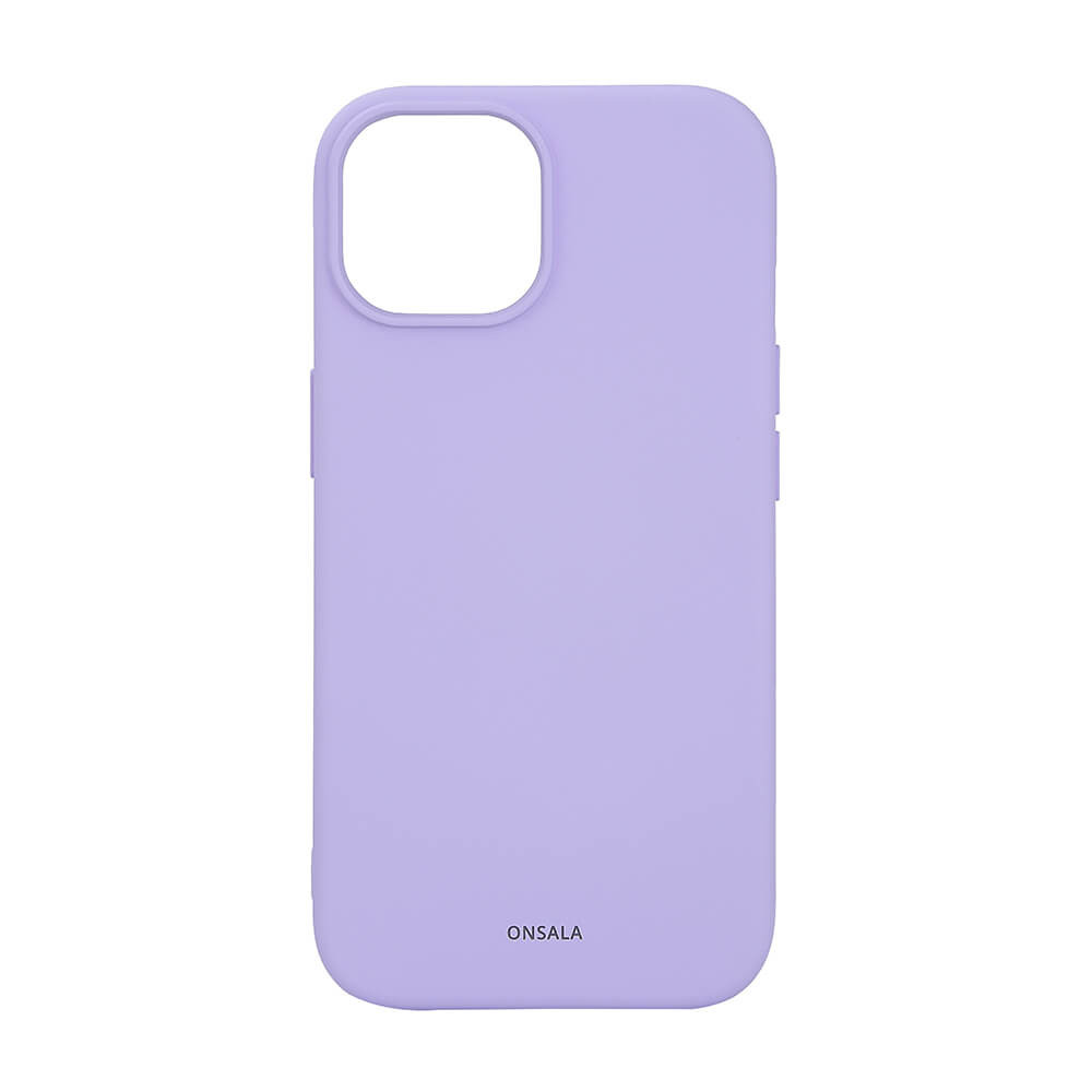 BildeONSALA Back Sil Touch Recycled MagSerie iPhone 15 Purple