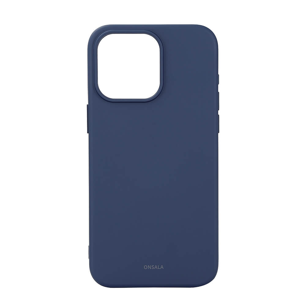 BildeONSALA Back Sil Touch Recycled MagSerie iPhone 15 Pro Max Dark Blue