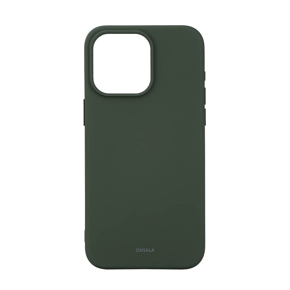 BildeONSALA Back Sil Touch Recycled MagSerie iPhone 15 Pro Max Olive Green