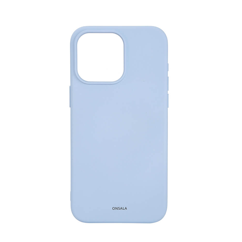 BildeONSALA Back Sil Touch Recycled MagSerie iPhone 15 Pro Max Light Blue
