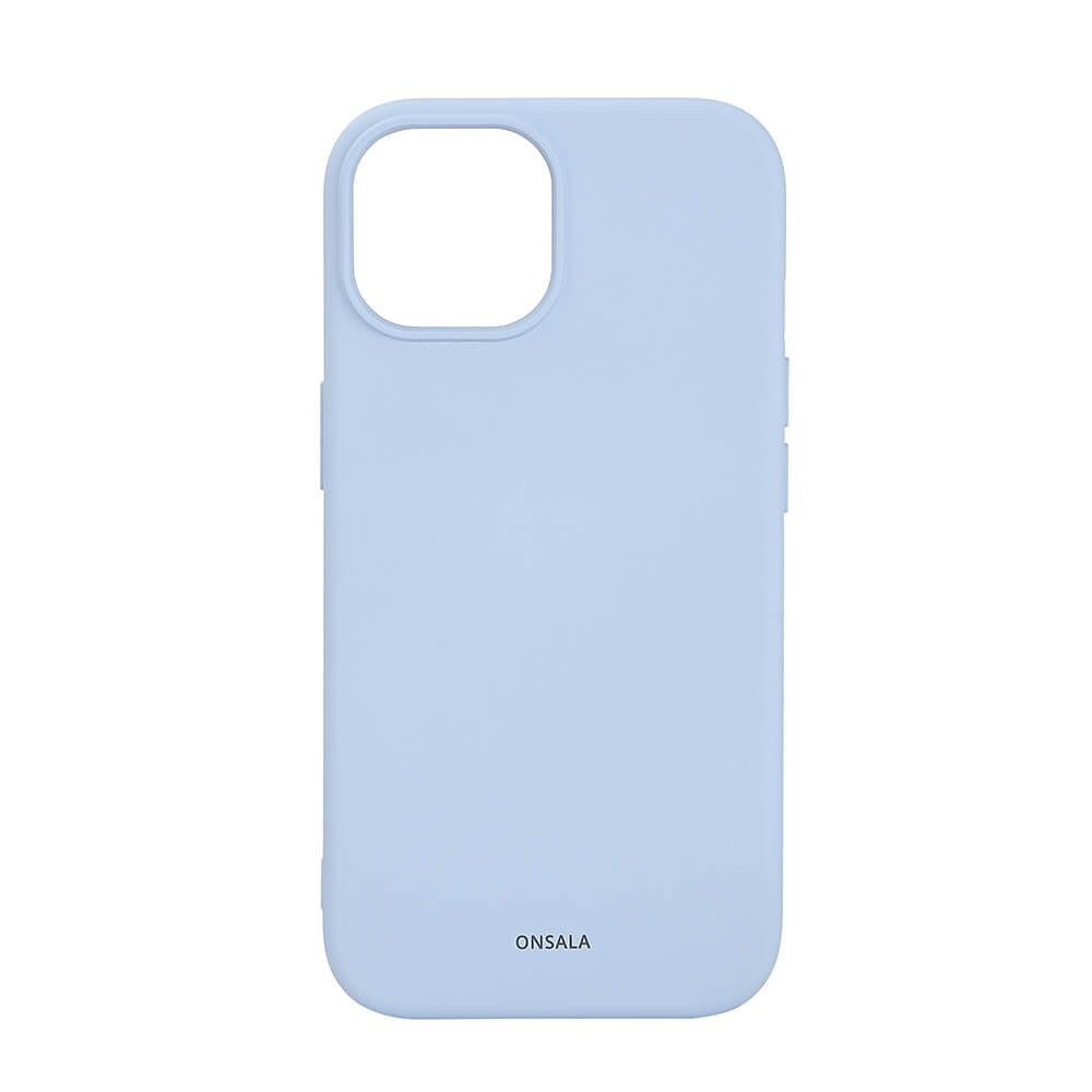 BildeONSALA Back Sil Touch Recycled MagSerie iPhone 15 Light Blue
