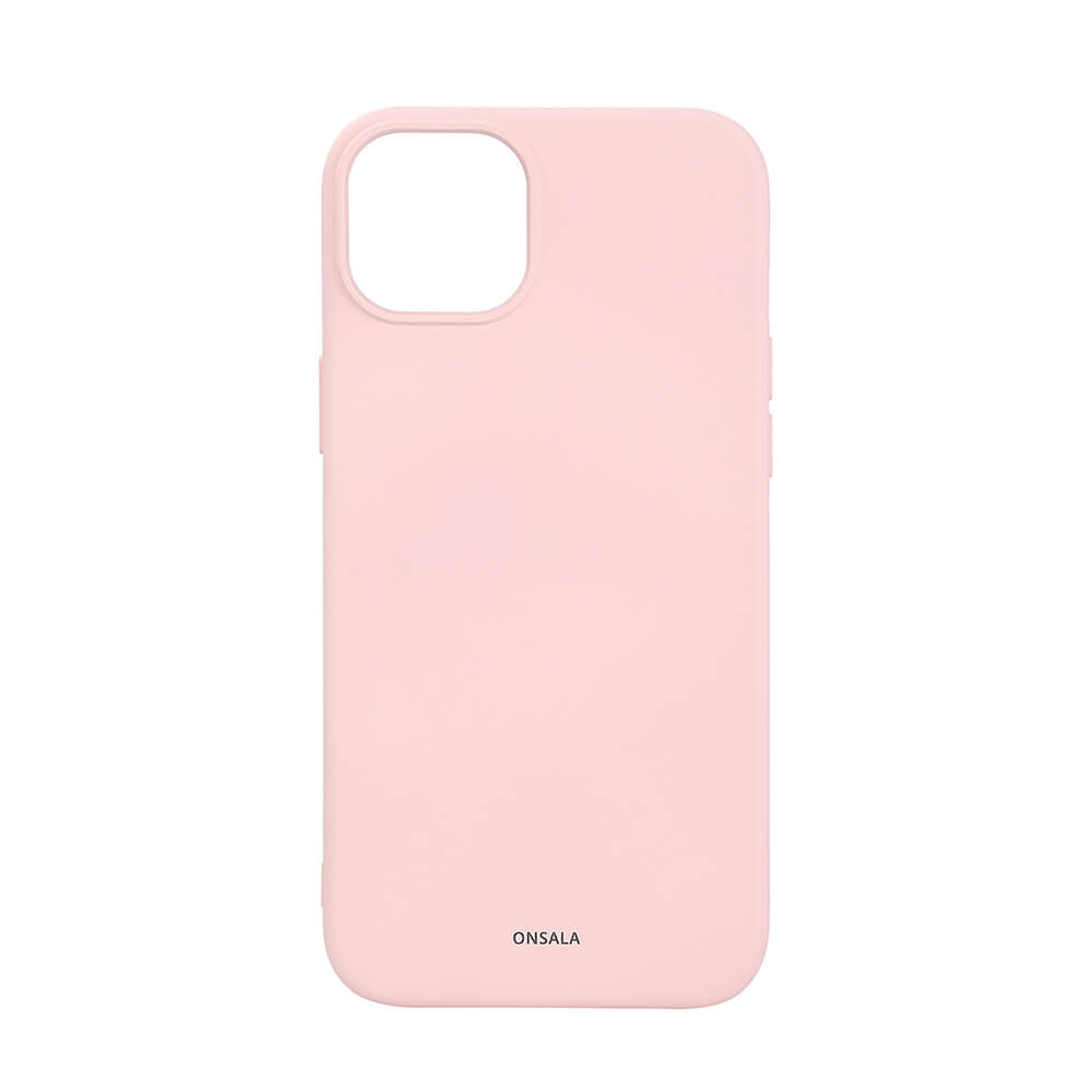 BildeONSALA Back Sil Touch Recycled MagSerie iPhone 15 Plus Chalk Pink