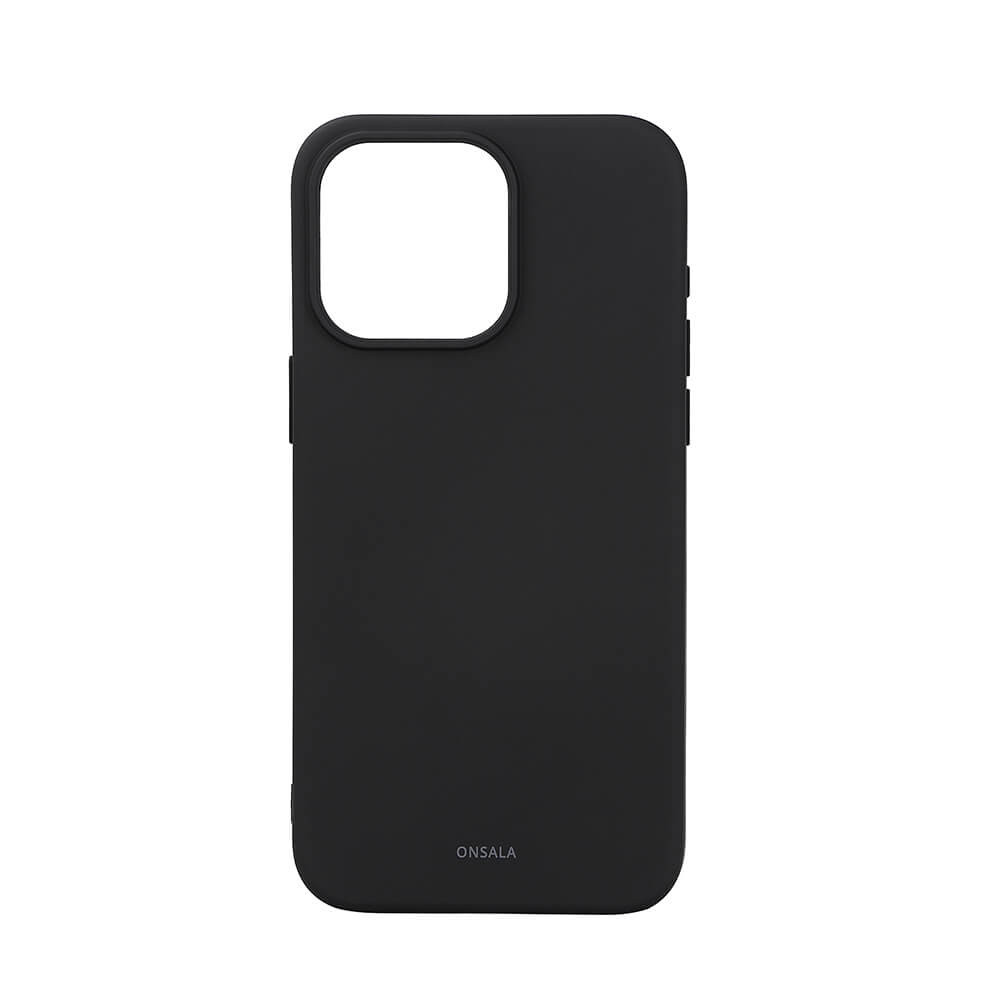 BildeONSALA Back Sil Touch Recycled MagSerie iPhone 15 Pro Max Black