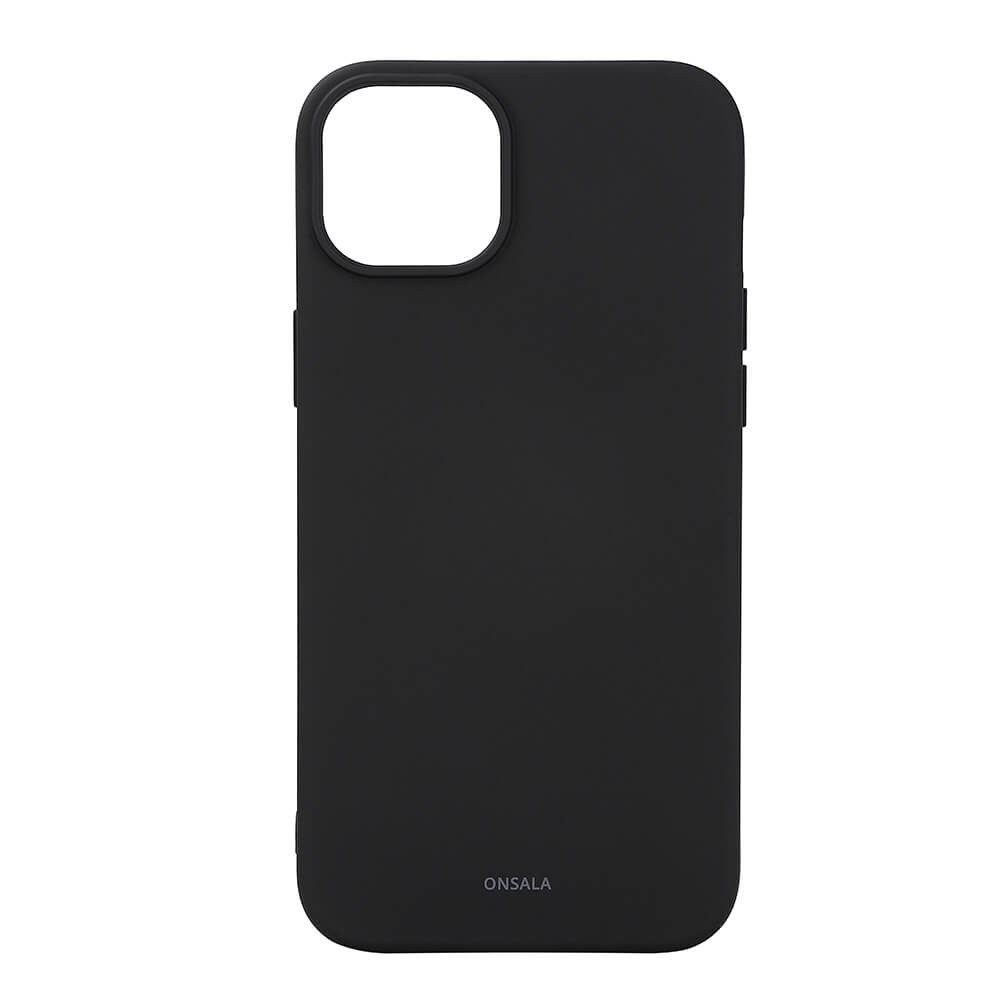 BildeONSALA Back Sil Touch Recycled MagSerie iPhone 15 Plus Black