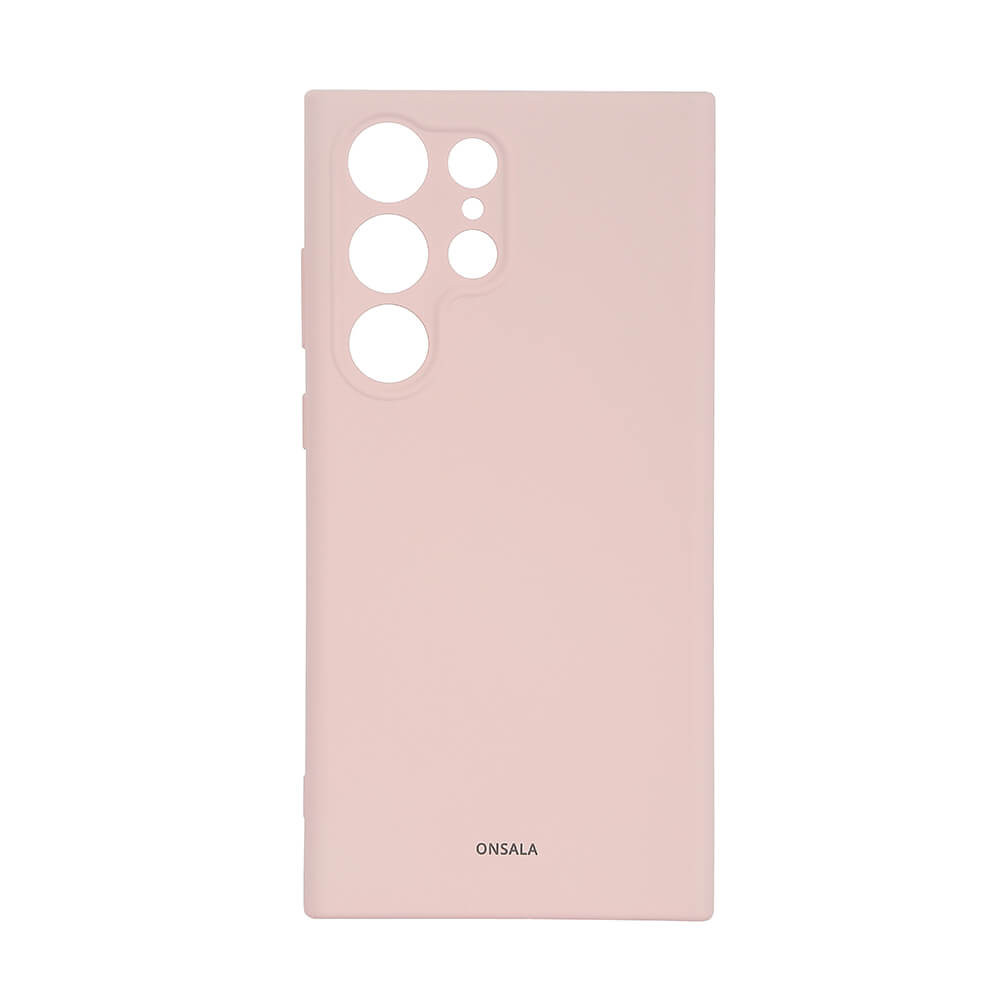 BildeONSALA Backcover Silicone Samsung S23 Ultra 5G Chalk Pink