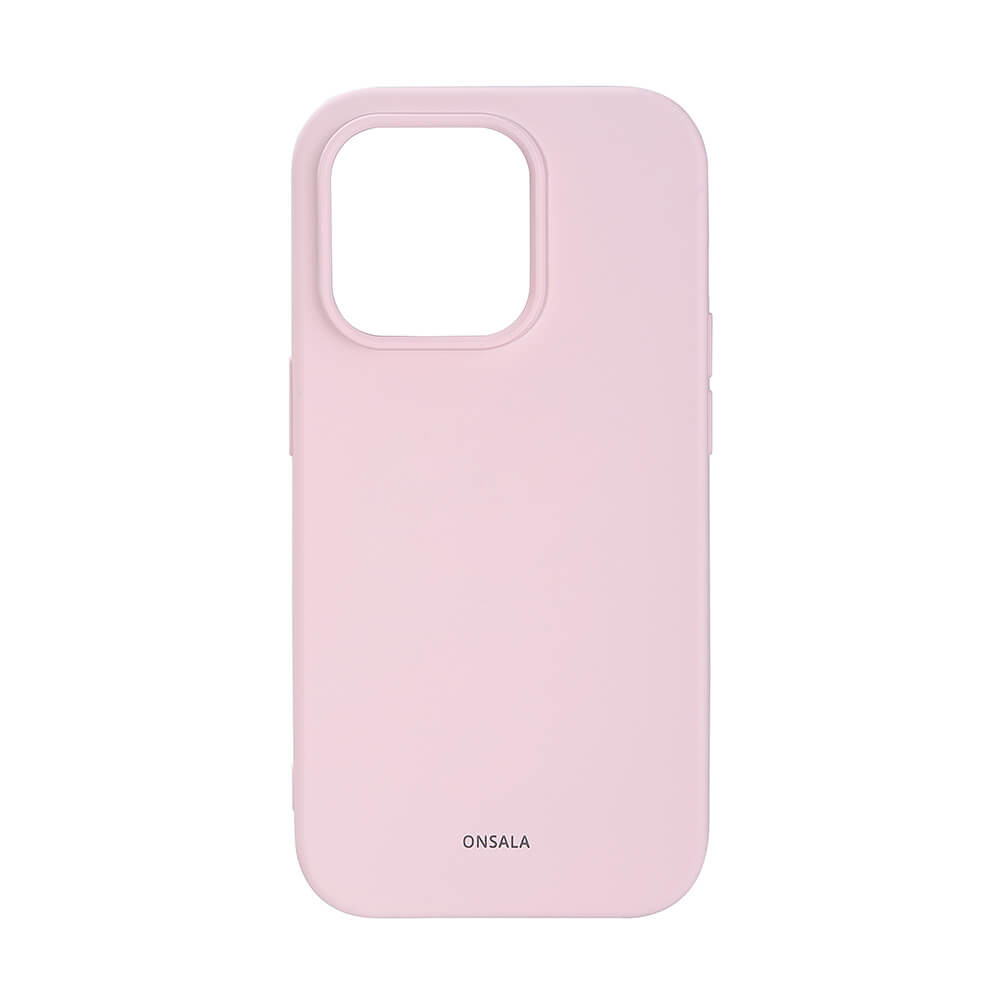 BildeONSALA Backcover Silicone iPhone 14 Pro 6,1" Chalk Pink