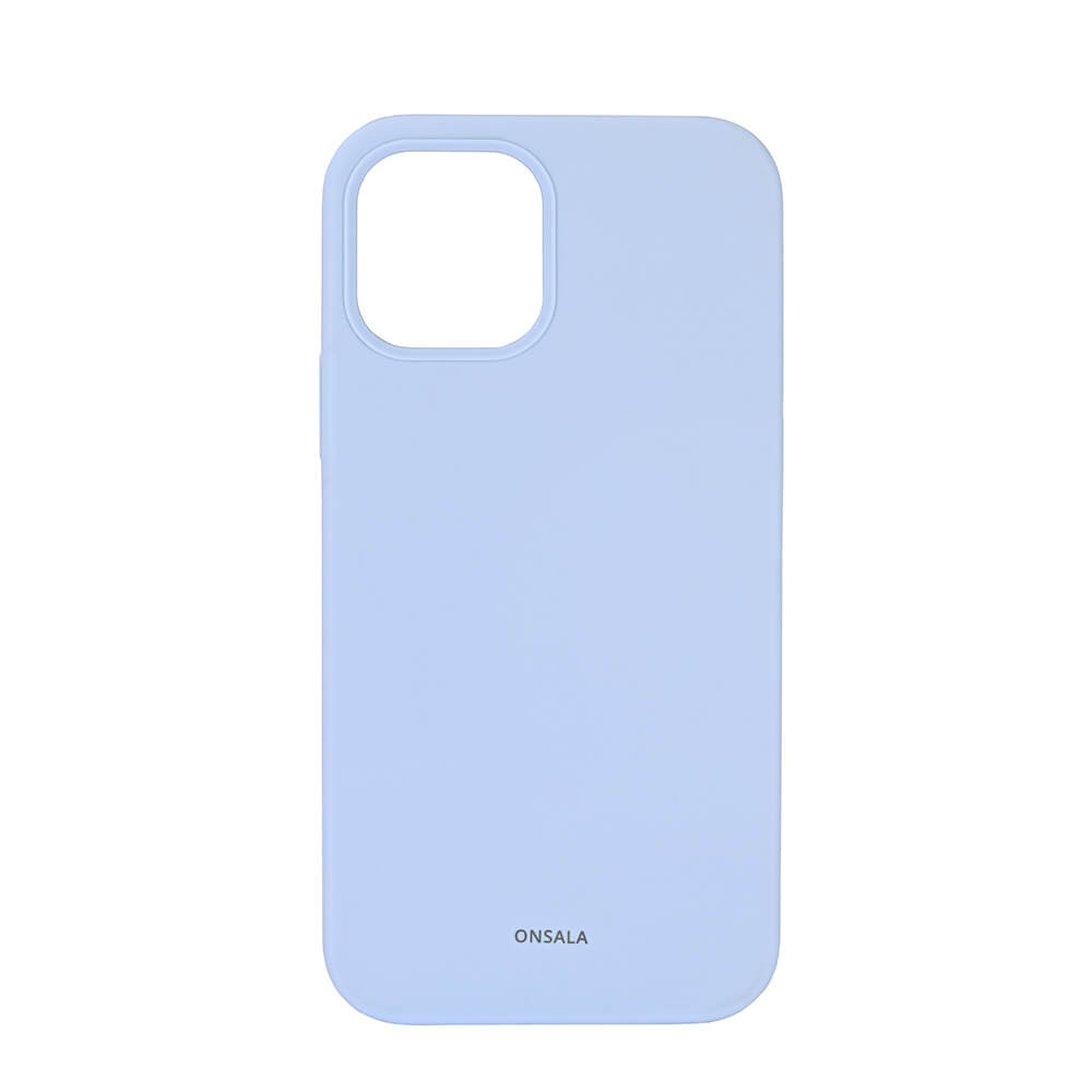 BildeONSALA Mobildeksel Silikon Light Blue iPhone 12 / 12 Pro