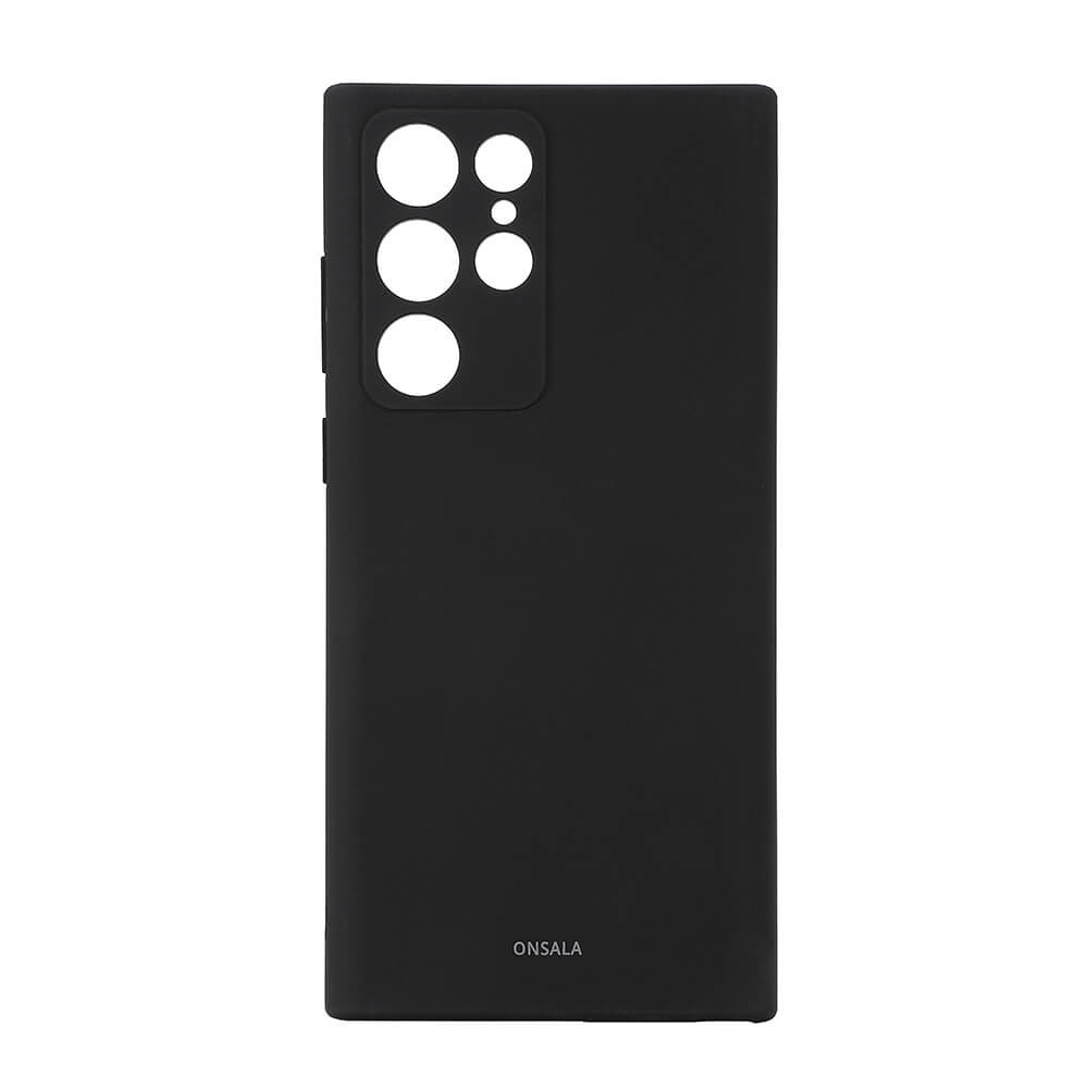 BildeONSALA Mobildeksel Silikon Svart Samsung S22 Ultra