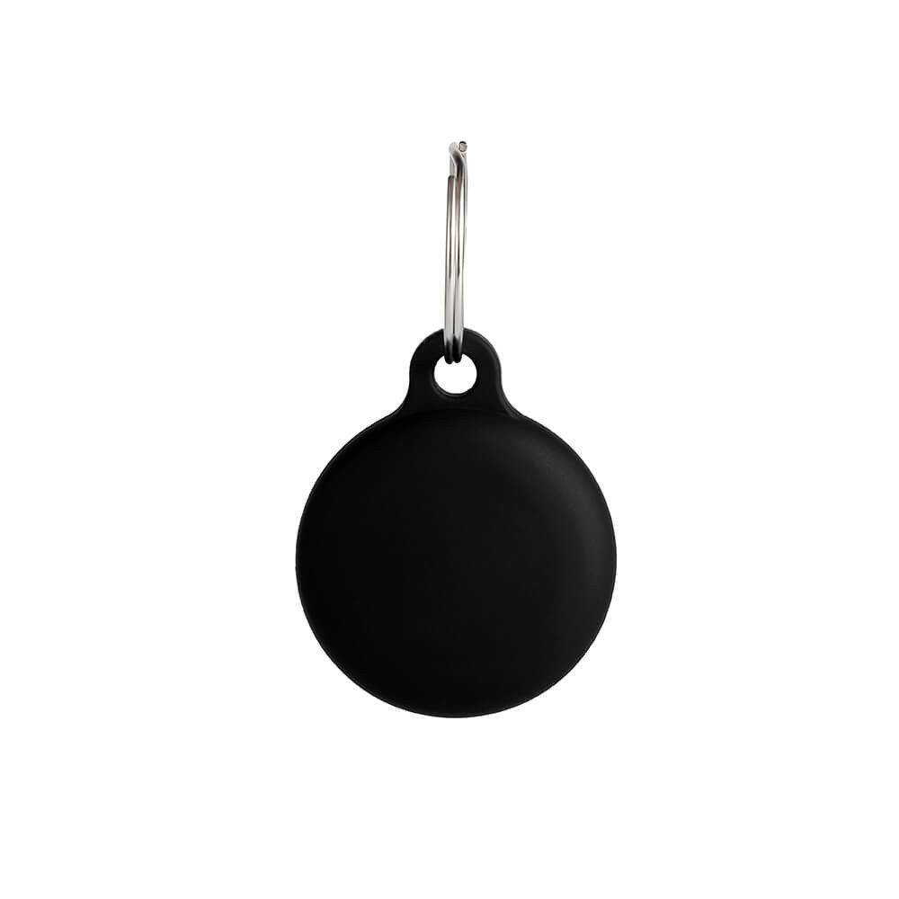BildeONSALA Airtag Holder Silikon Svart med Nøkkelring