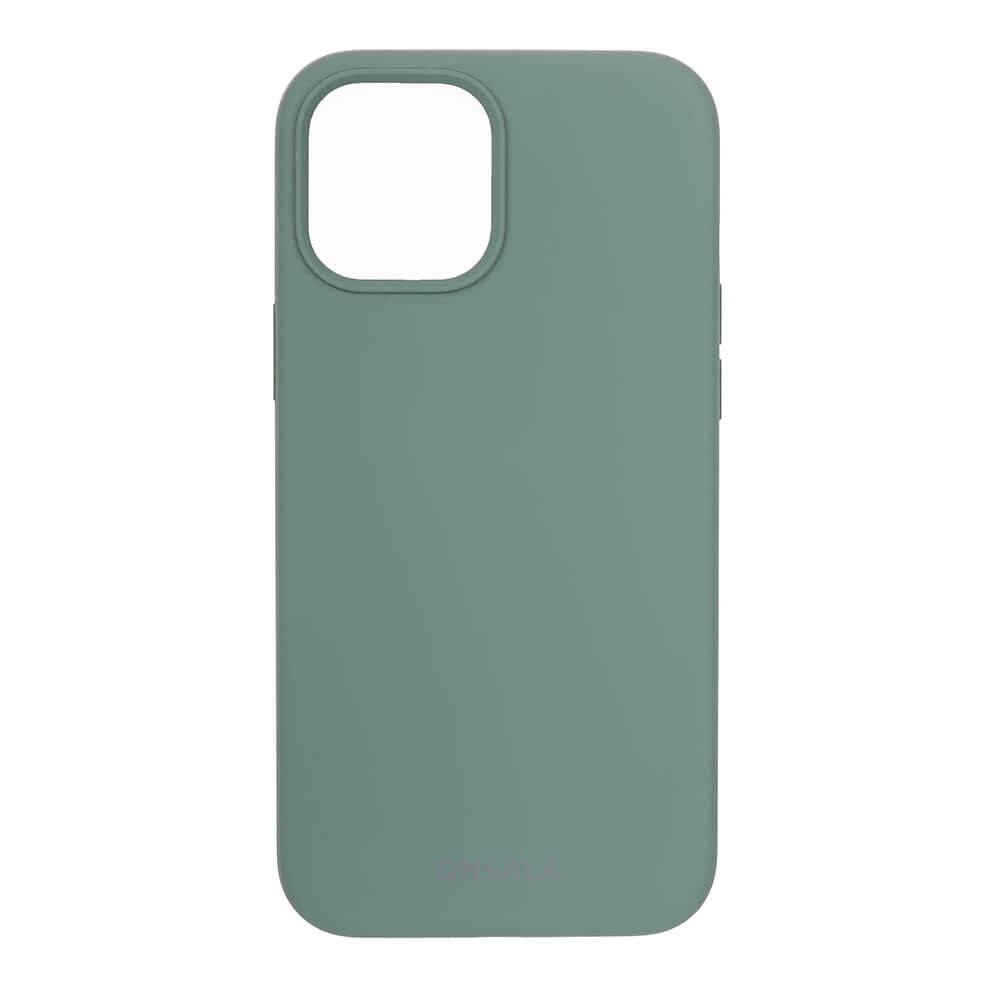 BildeONSALA Mobilskal Silicone Pine Green iPhone 12 / 12 Pro