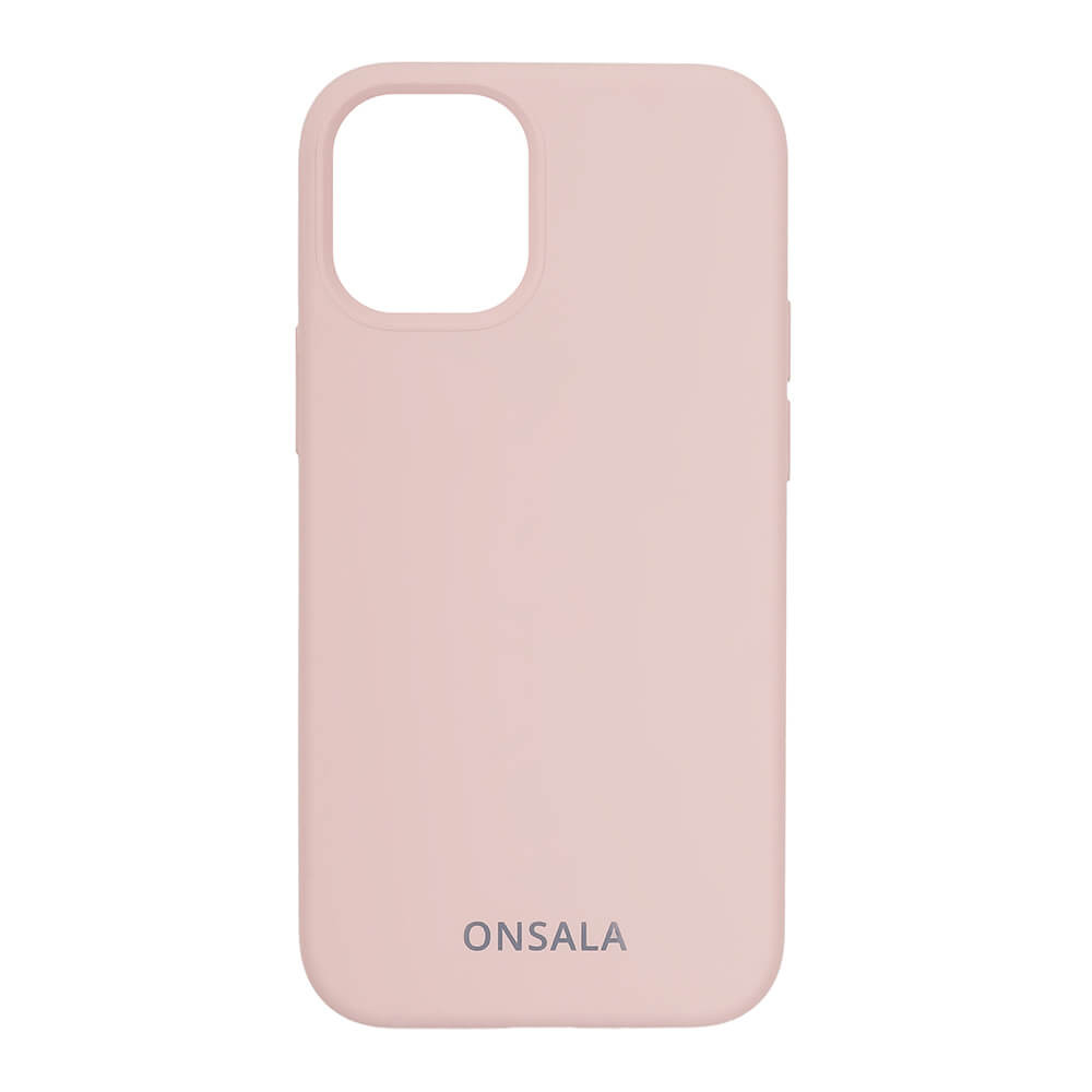 BildeONSALA Mobilskal Silicone Sand Pink iPhone 12 Mini