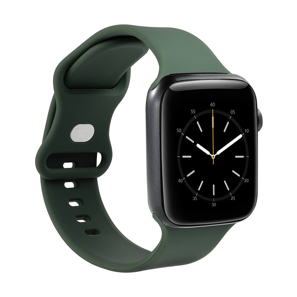 BildeGEAR Watchband Silicone OLIVE GREEN Apple Watch 42/44/45