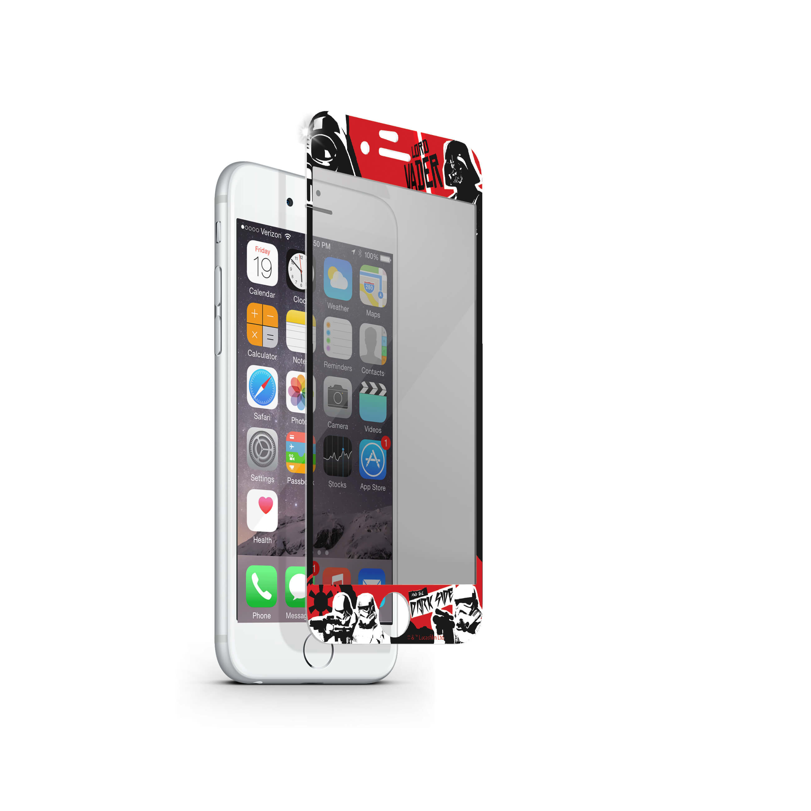 BildeSTAR WARS Darkside iPhone6/6S Herdet Glass Skjermbeskyttelse