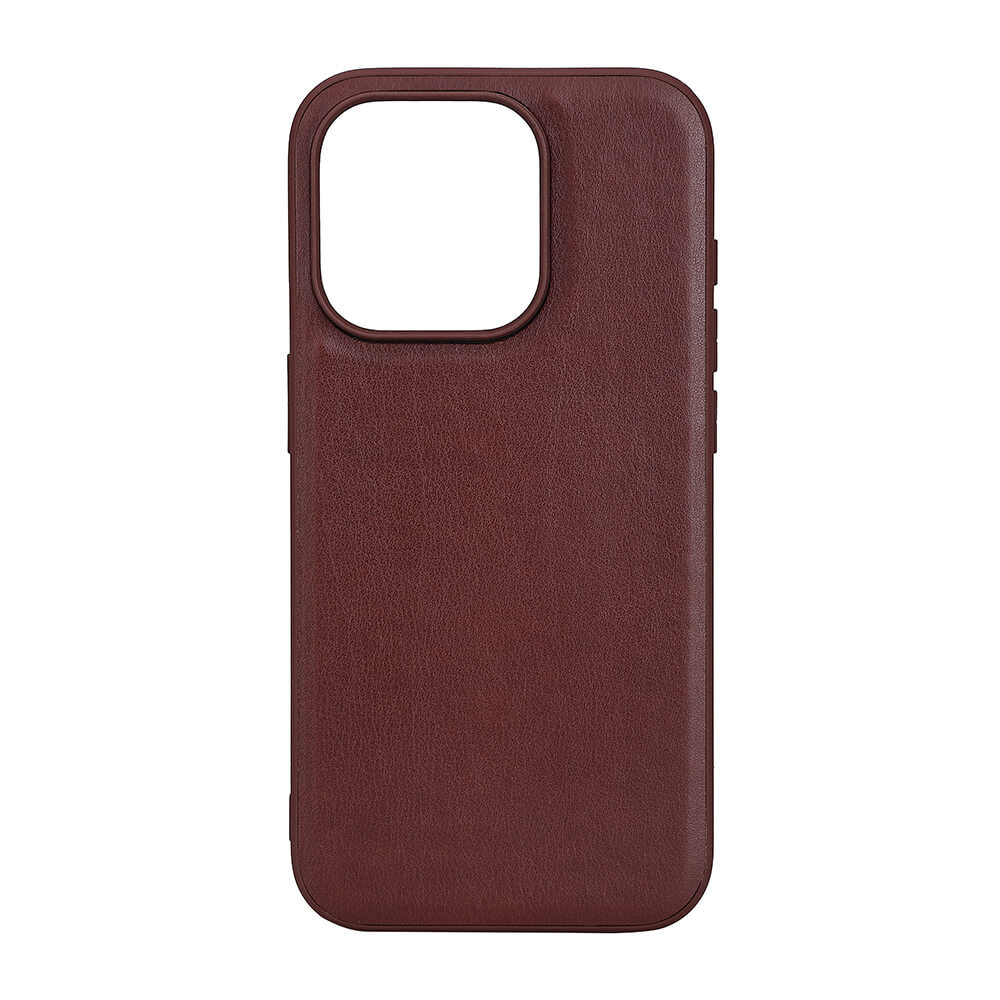 BildeBUFFALO Back cover PU MagSeries iPhone 15 Pro Brown