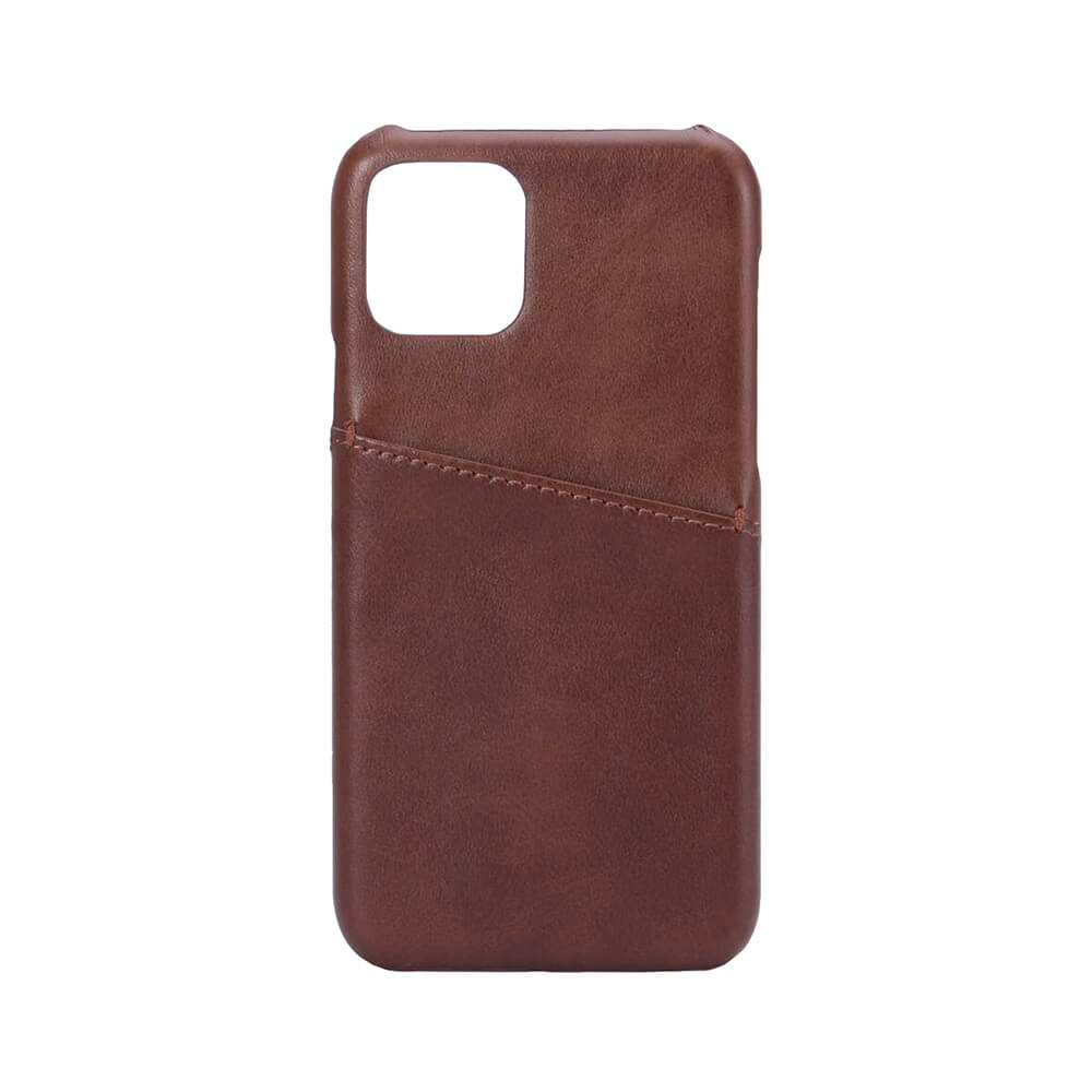 BildeONSALA Mobildeksel Brun med Kortlomme iPhone 11 Pro