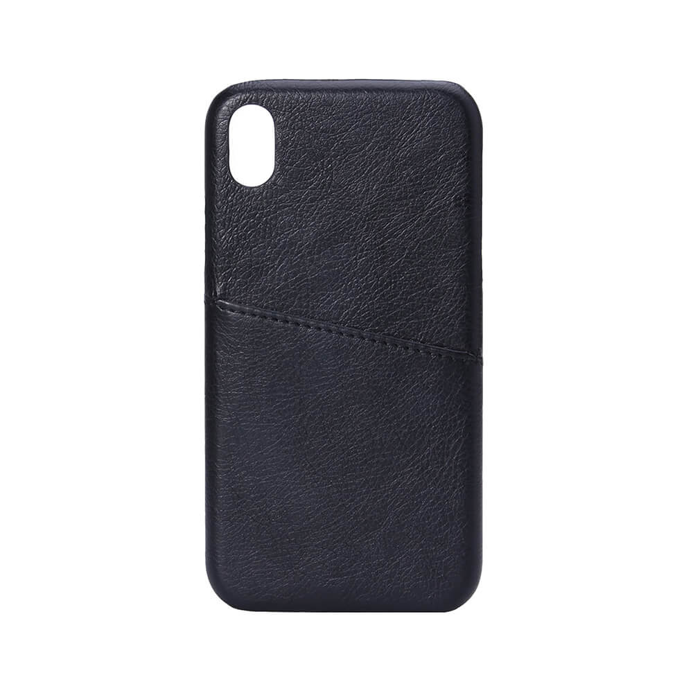 BildeONSALA Mobildeksel Svart med Kortlomme iPhone XR