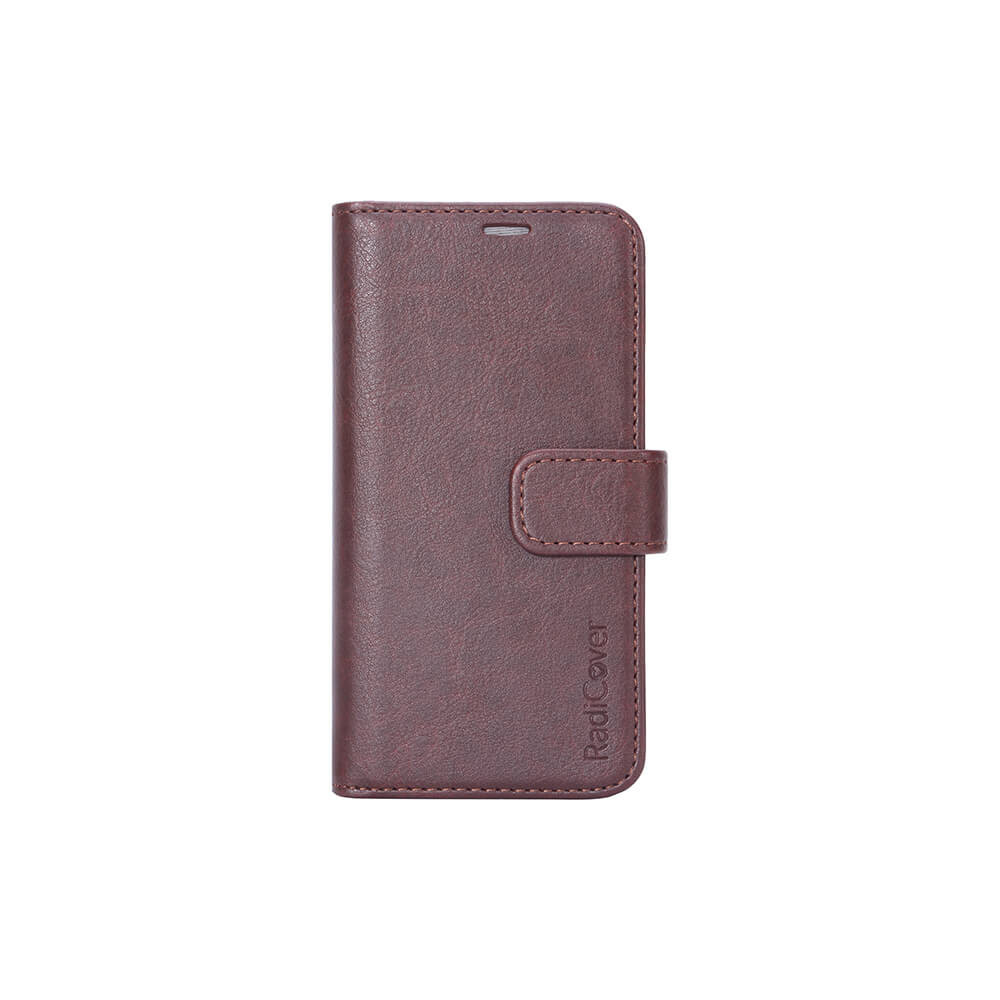 BildeRADICOVER Strålingsbeskyttelse Lommebok PU iPhone 5/5S/SE Flipcover Brun