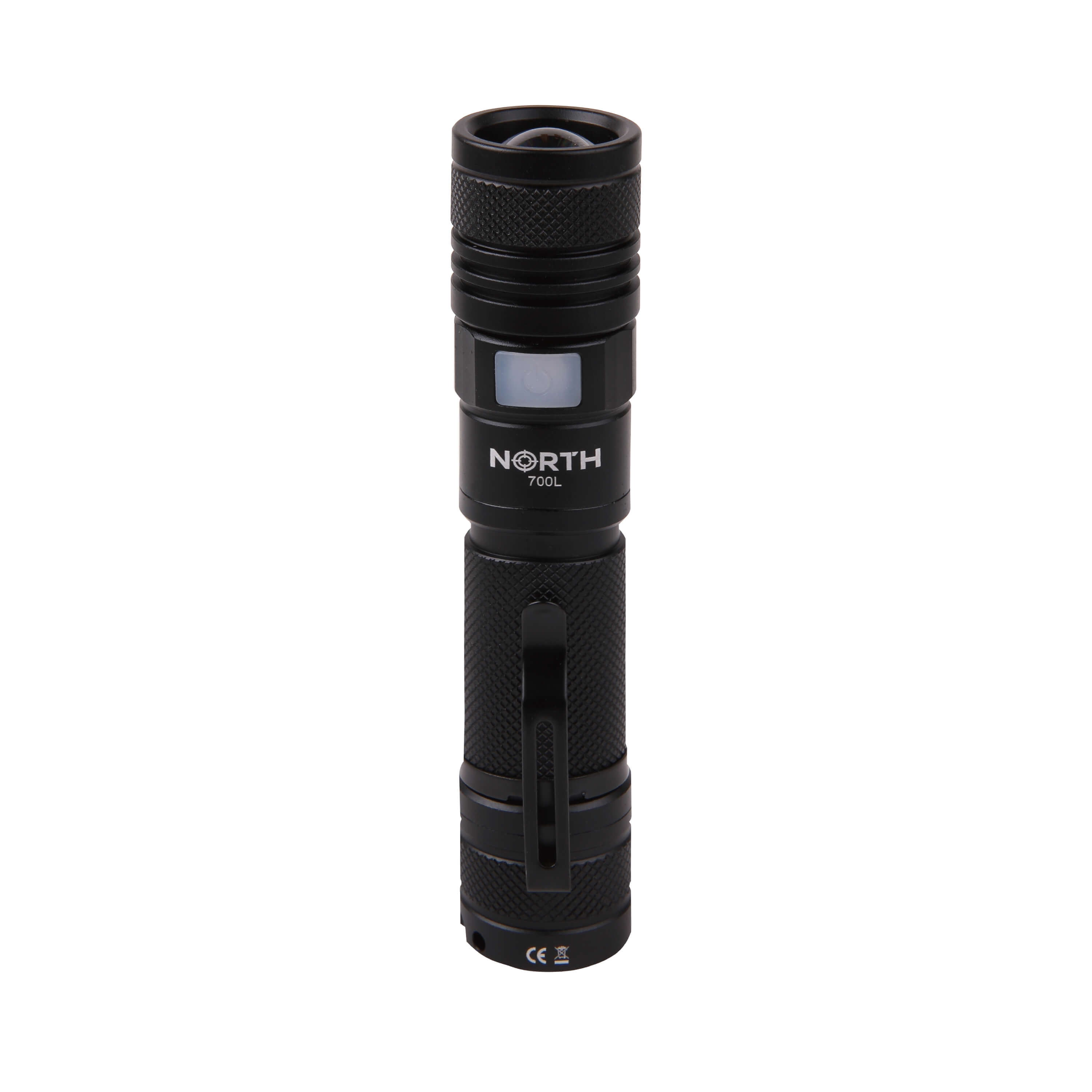 BildeNORTH Lommelykt 700 Lumen Zoom Svart Aviation Aluminium 7W
