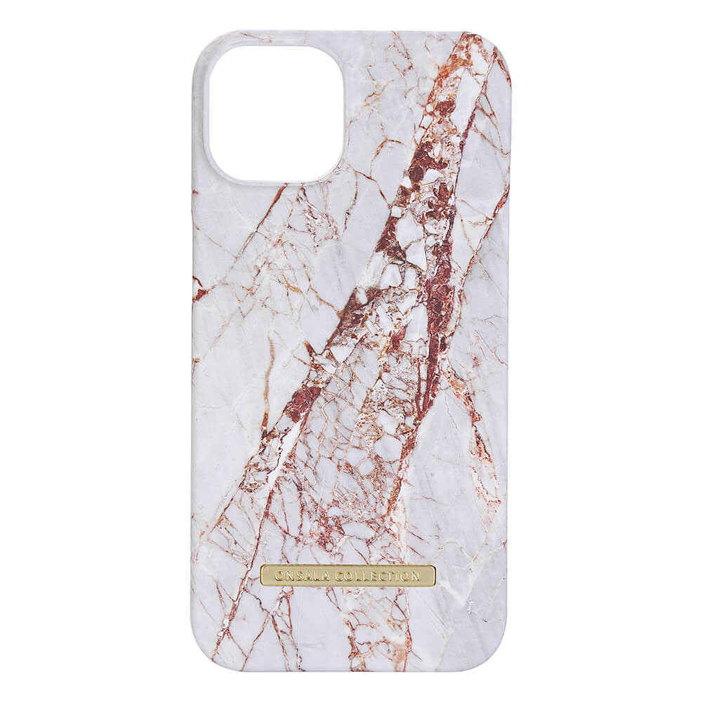 BildeONSALA COLLECTION Backcover Soft iPhone 14 Plus 6,7" White Rhino Marble