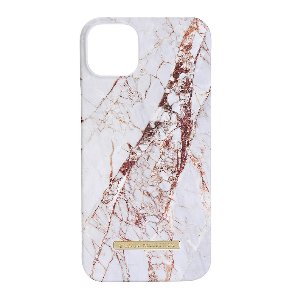 BildeONSALA COLLECTION Backcover Soft iPhone 13 / 14 6,1" White Rhino Marble