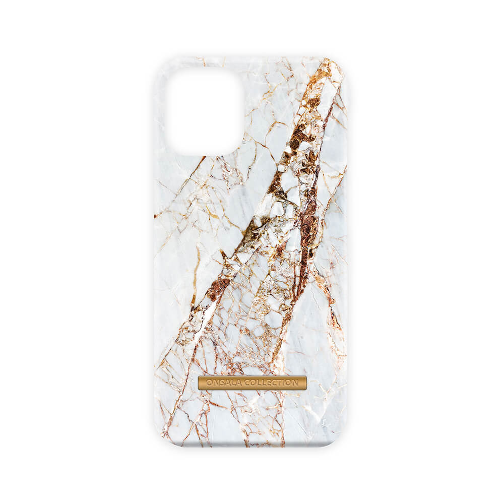 BildeONSALA COLLECTION Mobildeksel Soft White Rhino Marble iPhone 13 Mini