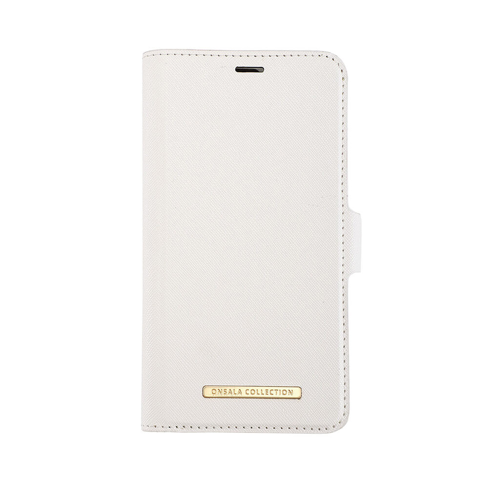 BildeONSALA COLLECTION Lommebokveske Saffiano White iPhone 12 / 12 Pro