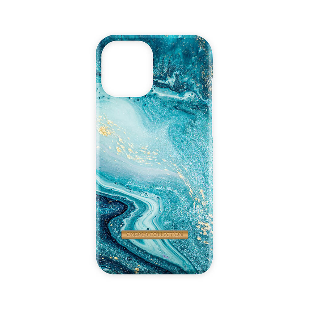 BildeONSALA COLLECTION Mobildeksel Soft Blue Sea Marble iPhone 12 / 12 Pro