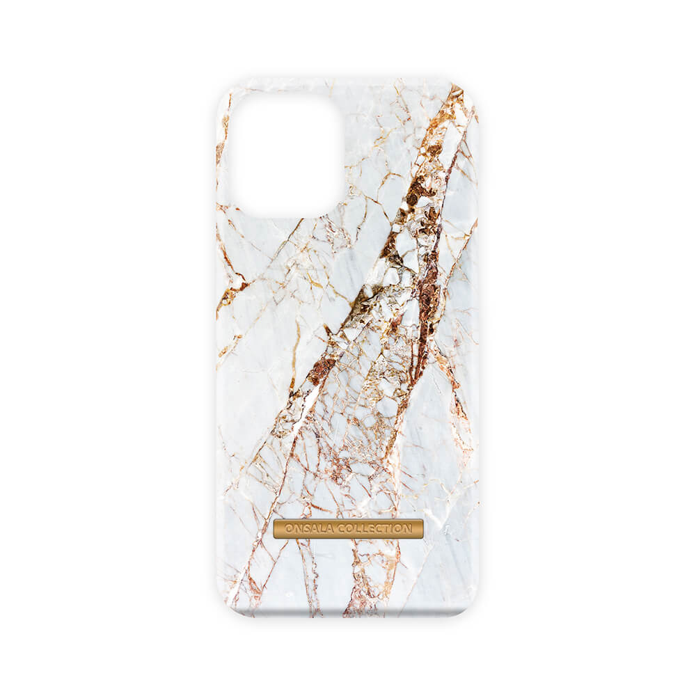 BildeONSALA COLLECTION Mobildeksel Soft White Rhino Marble iPhone 12 / 12 Pro