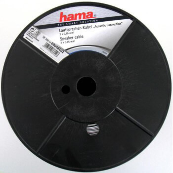 HAMA Högtalarkabel 2x1.5mm2 Vit 200m