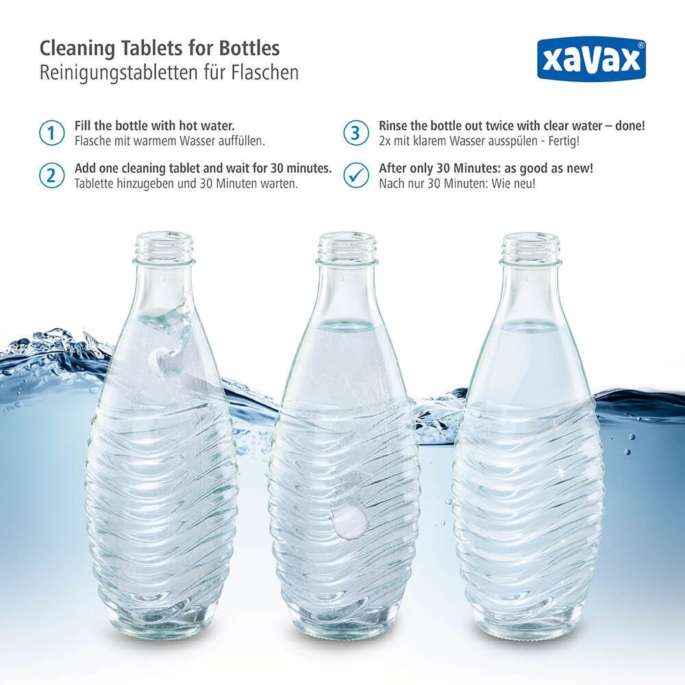 XAVAX Rengjøringstabletter for Flasker 30-pack Display