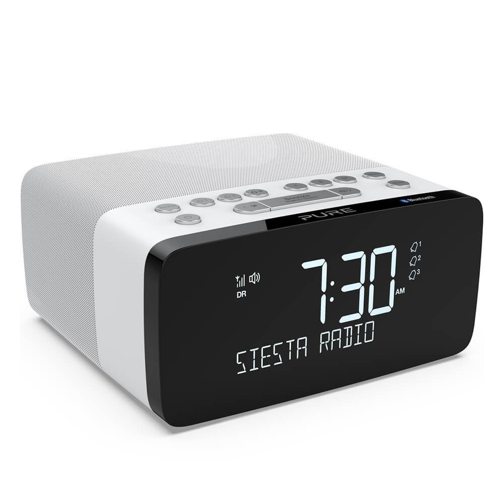 BildePURE FM/DAB/DAB+/BT/Qi Siesta Charge Klokkeradio Polar