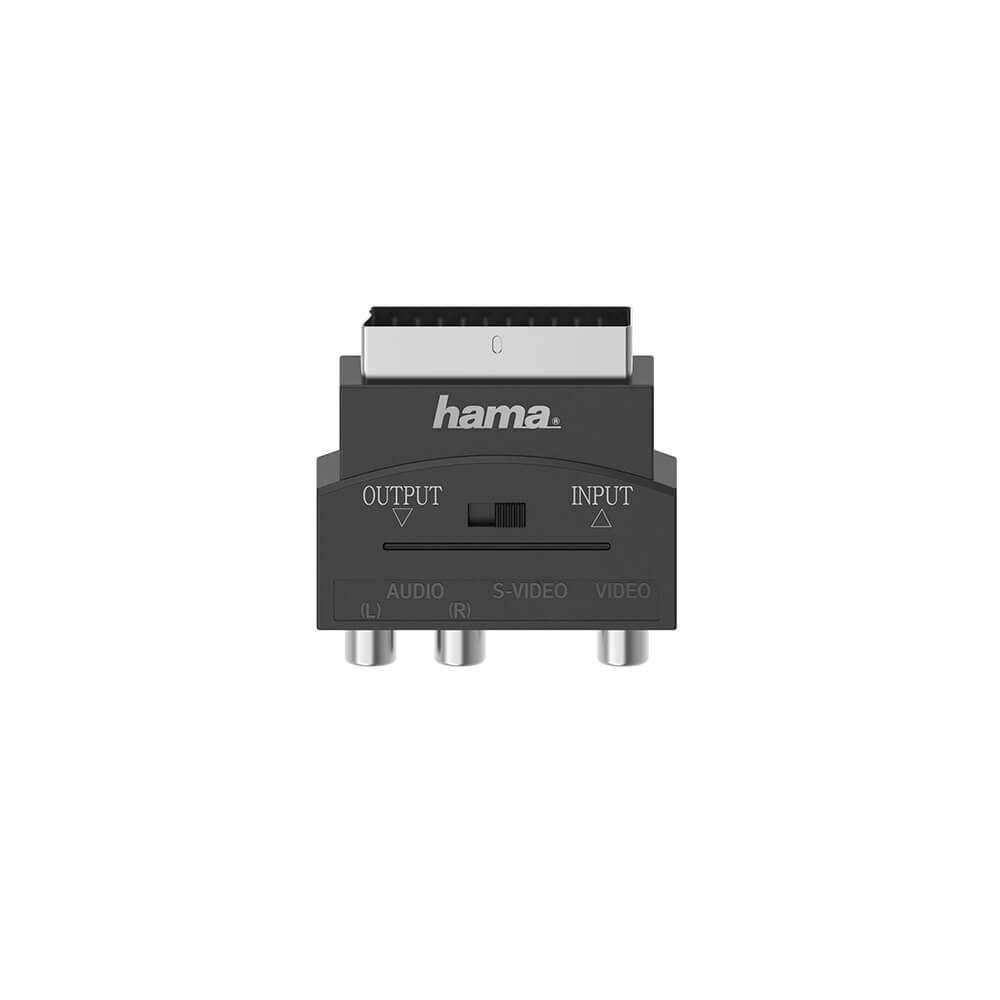 BildeHAMA Adapter Video Scart-S-VHS/3x Phono