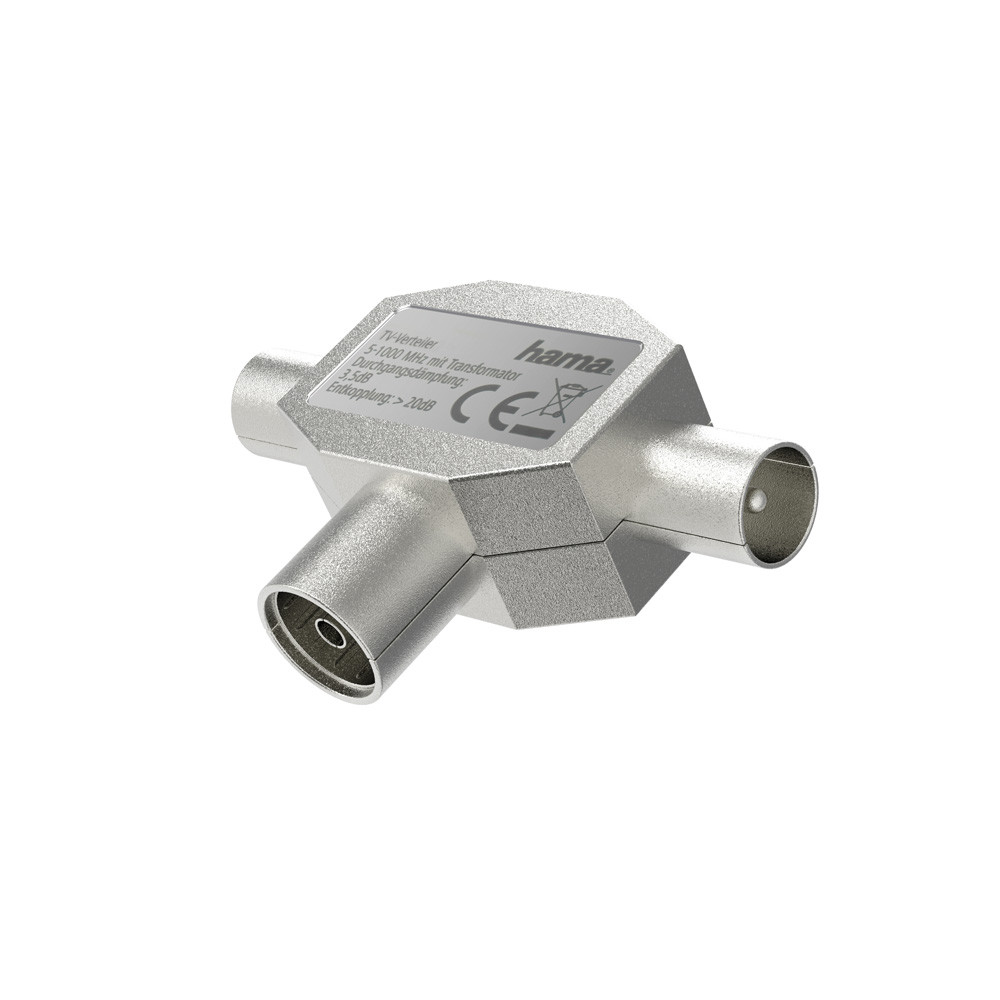 BildeHAMA Antenna Splitter Coax 1-2 for TV