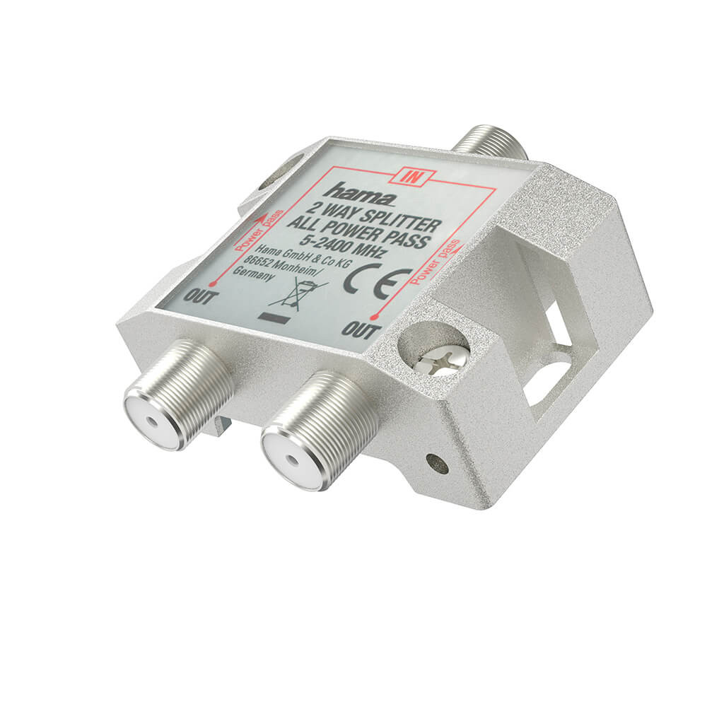 BildeHAMA SAT Splitter 2-way Fully Shielded