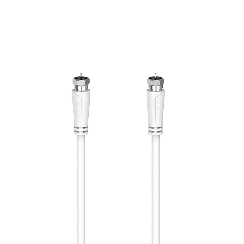 BildeHAMA Antenna Cable SAT 90dB F-F White 1.5m