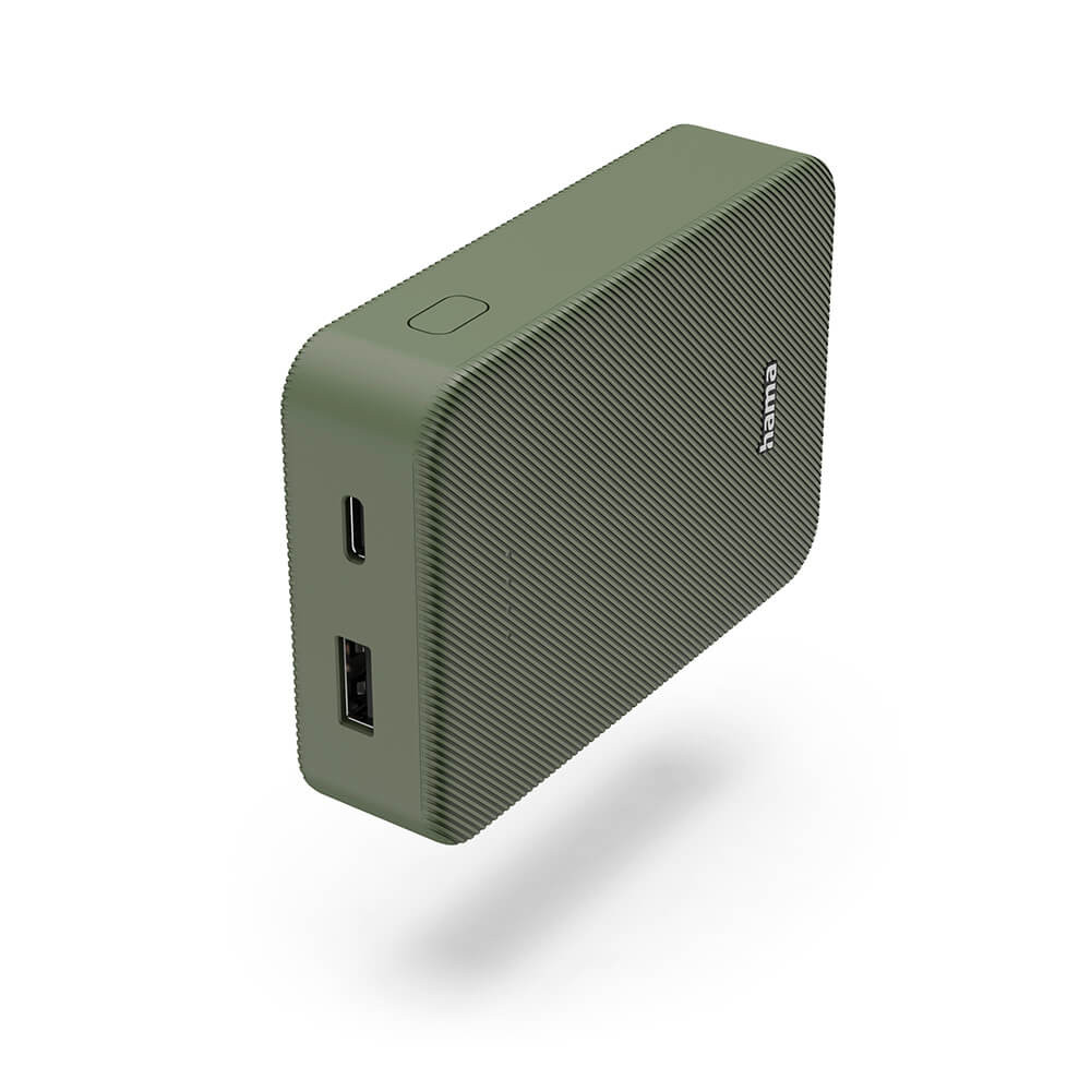 BildeHAMA Powerbank Colour 10 10000mAh USB-C+USB-A Green