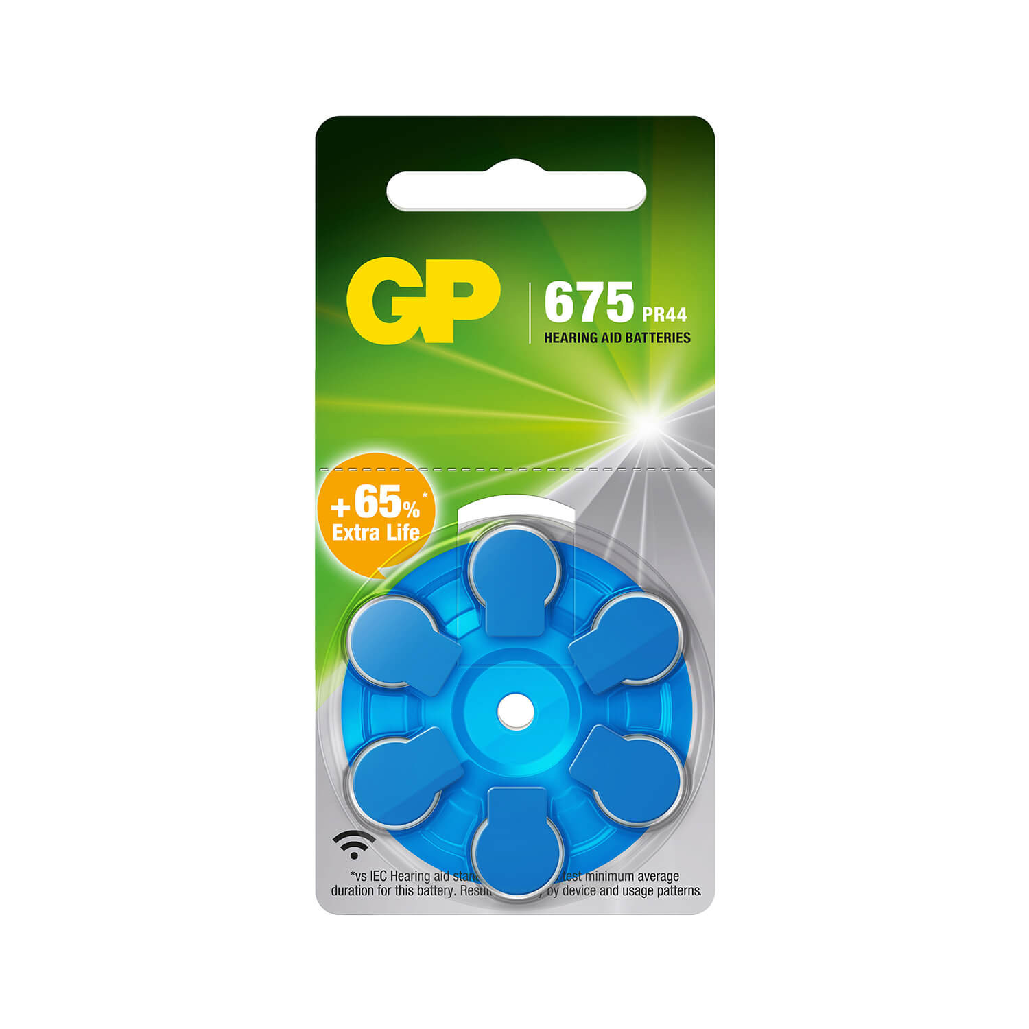 BildeGP Hearing Aid Battery ZA675/PR44 6-pack