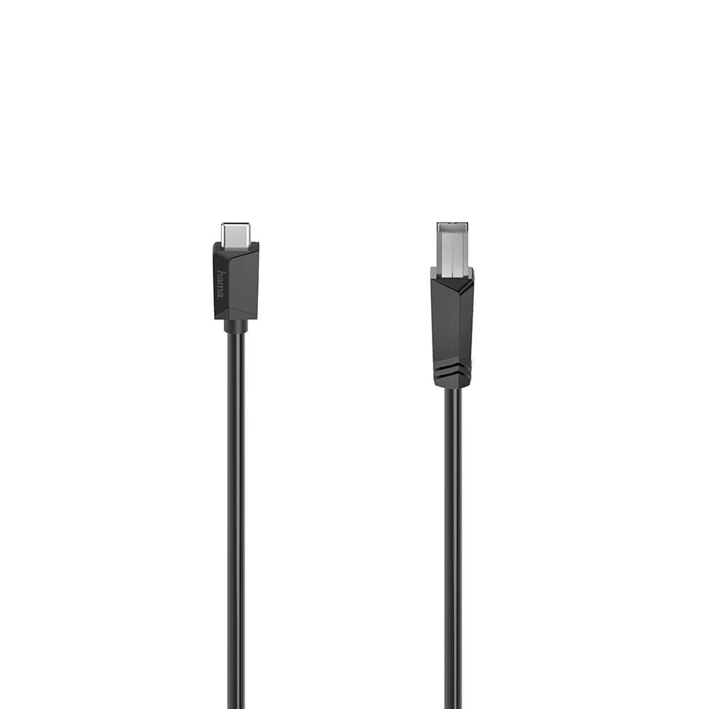 BildeHAMA Cable USB-C to USB-B 480 Mbps 1.5m Black