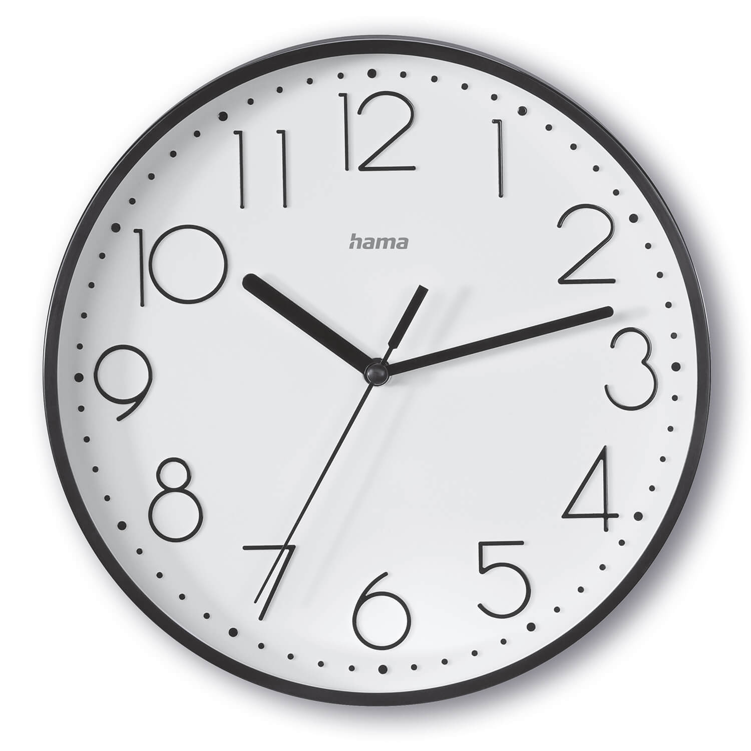BildeHAMA Wall Clock Salina Diameter 22 cm Black