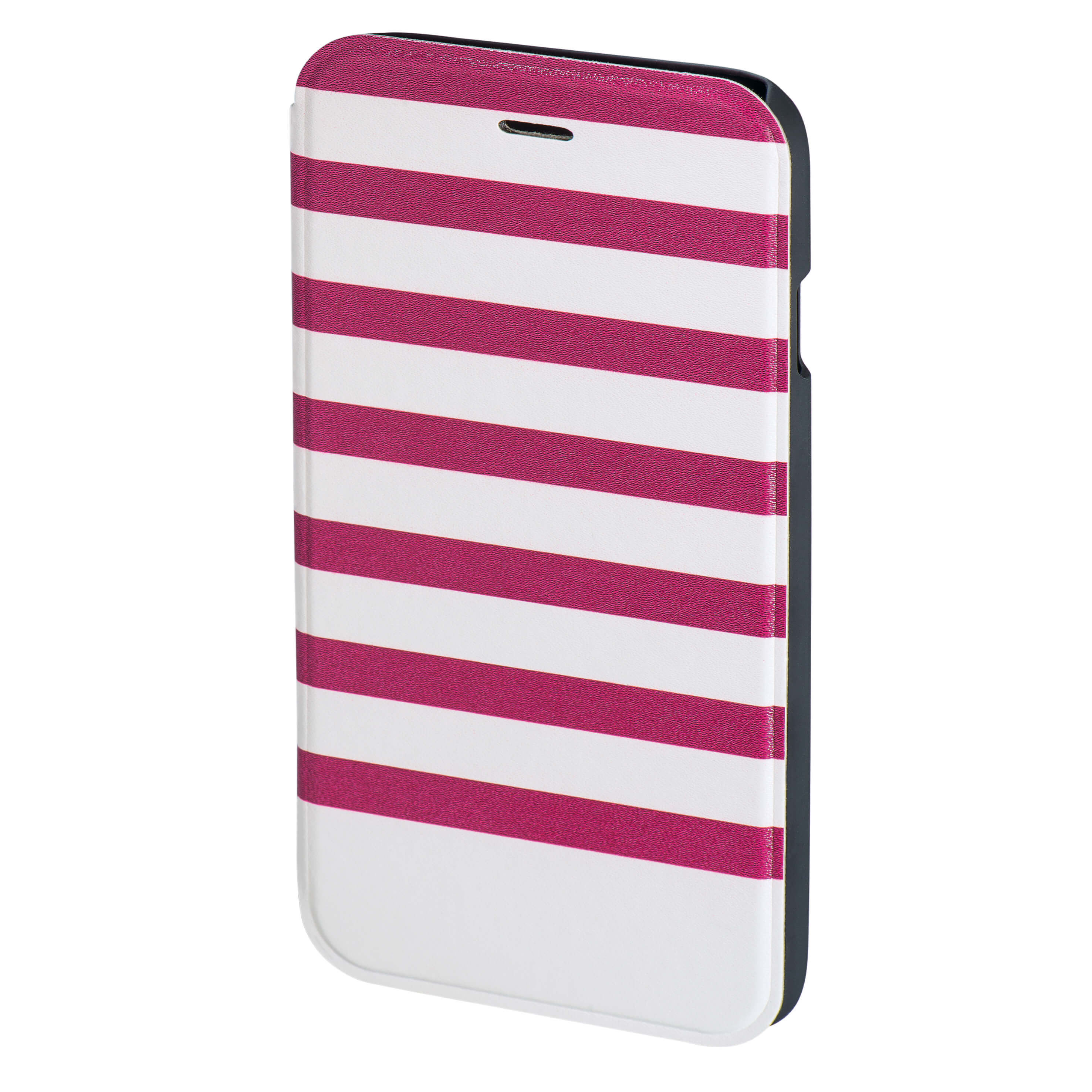 BildeHAMA Lommebokveske DesignLine iPhone6/6S Stripe Rosa/Hvit