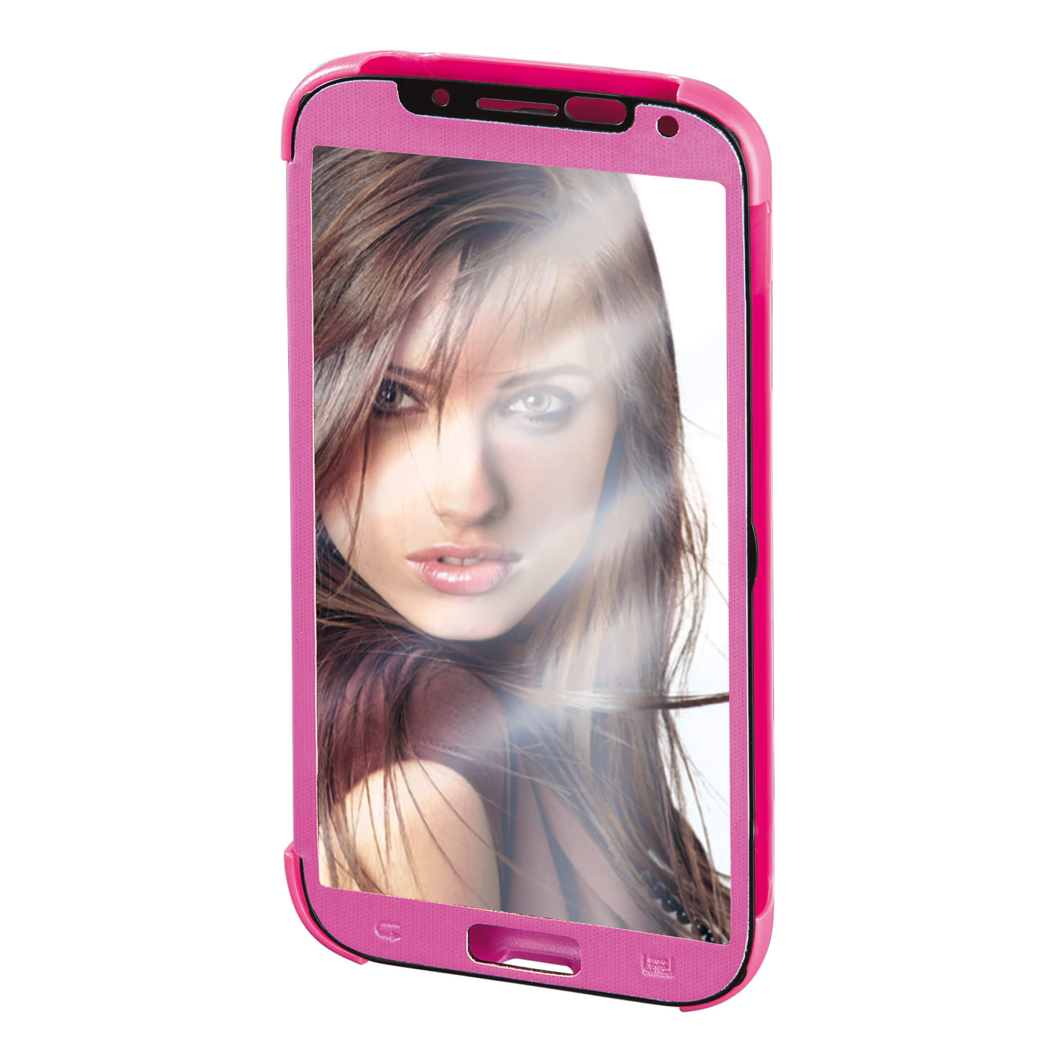 BildeHAMA Samsung S5 Booklet Mirror Rosa med Touchvindu