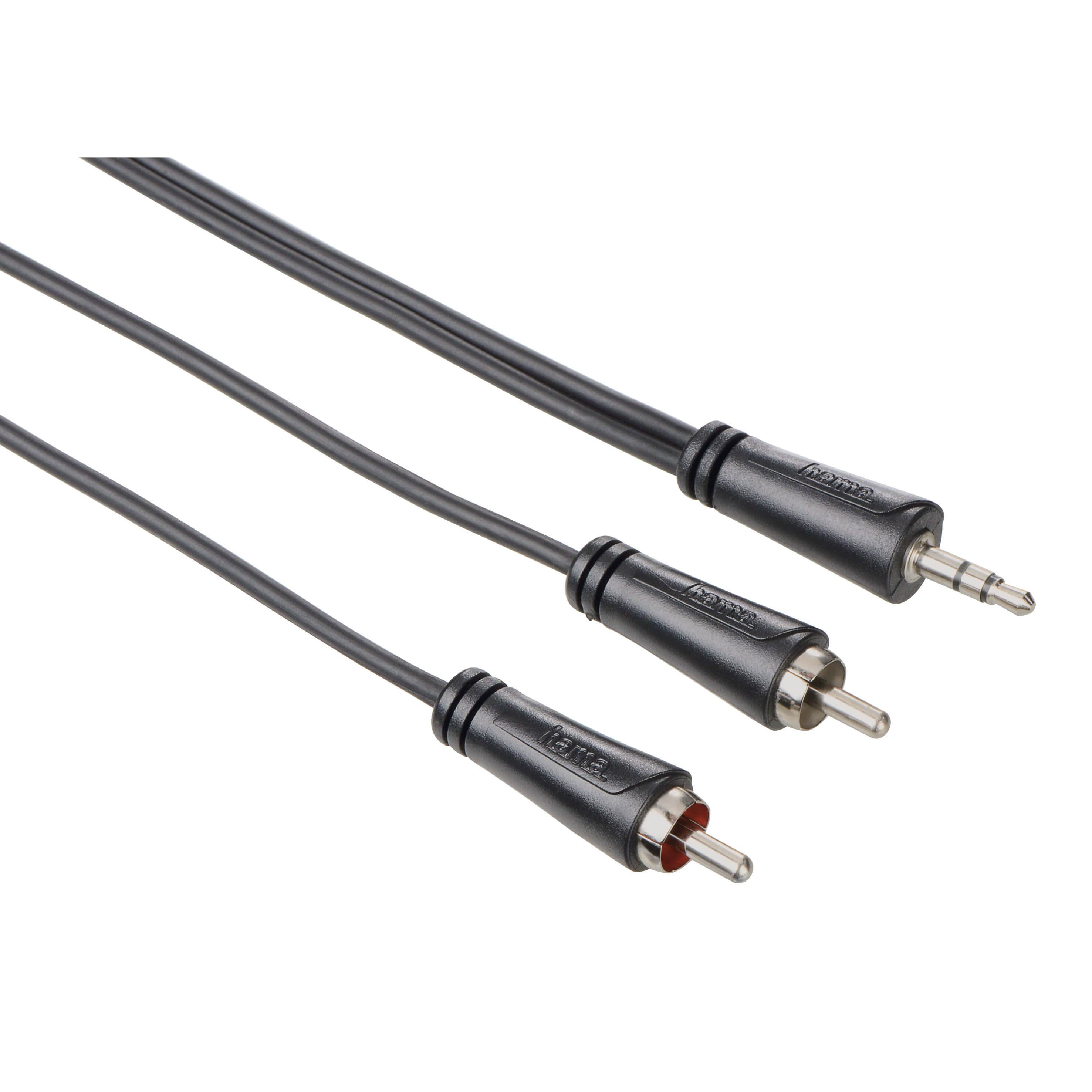 BildeHAMA audiokabel 3,5mm-2xRCA 0,75 ST
