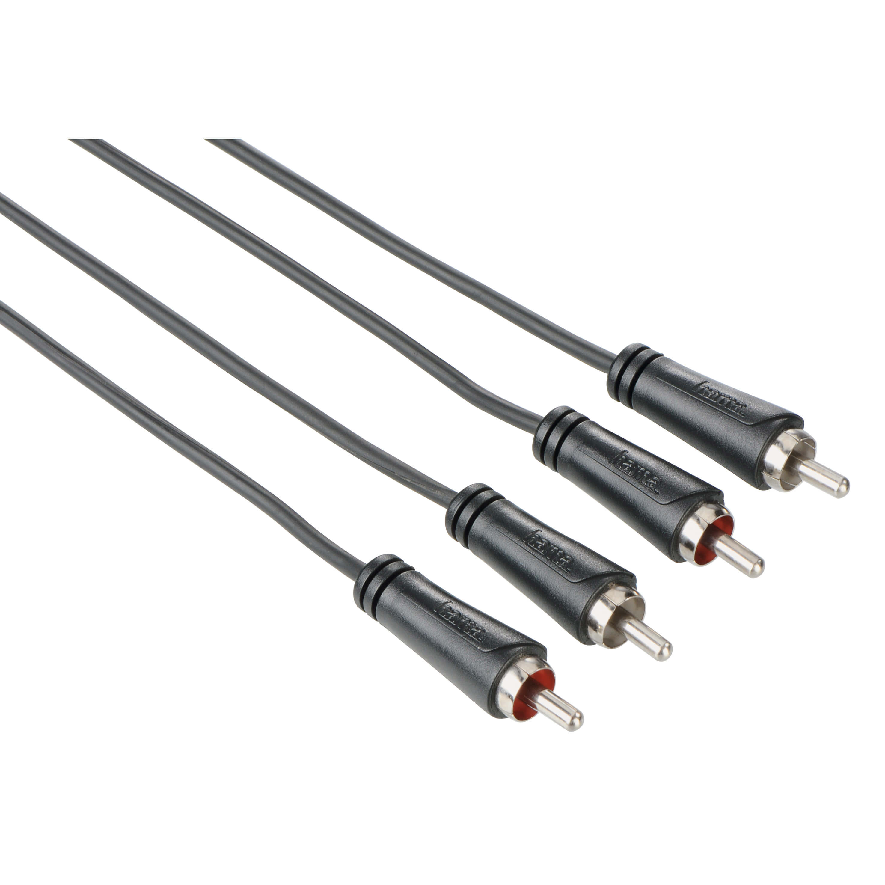BildeHAMA audiokabel 2xRCA-2xRCA Svart 1.5m