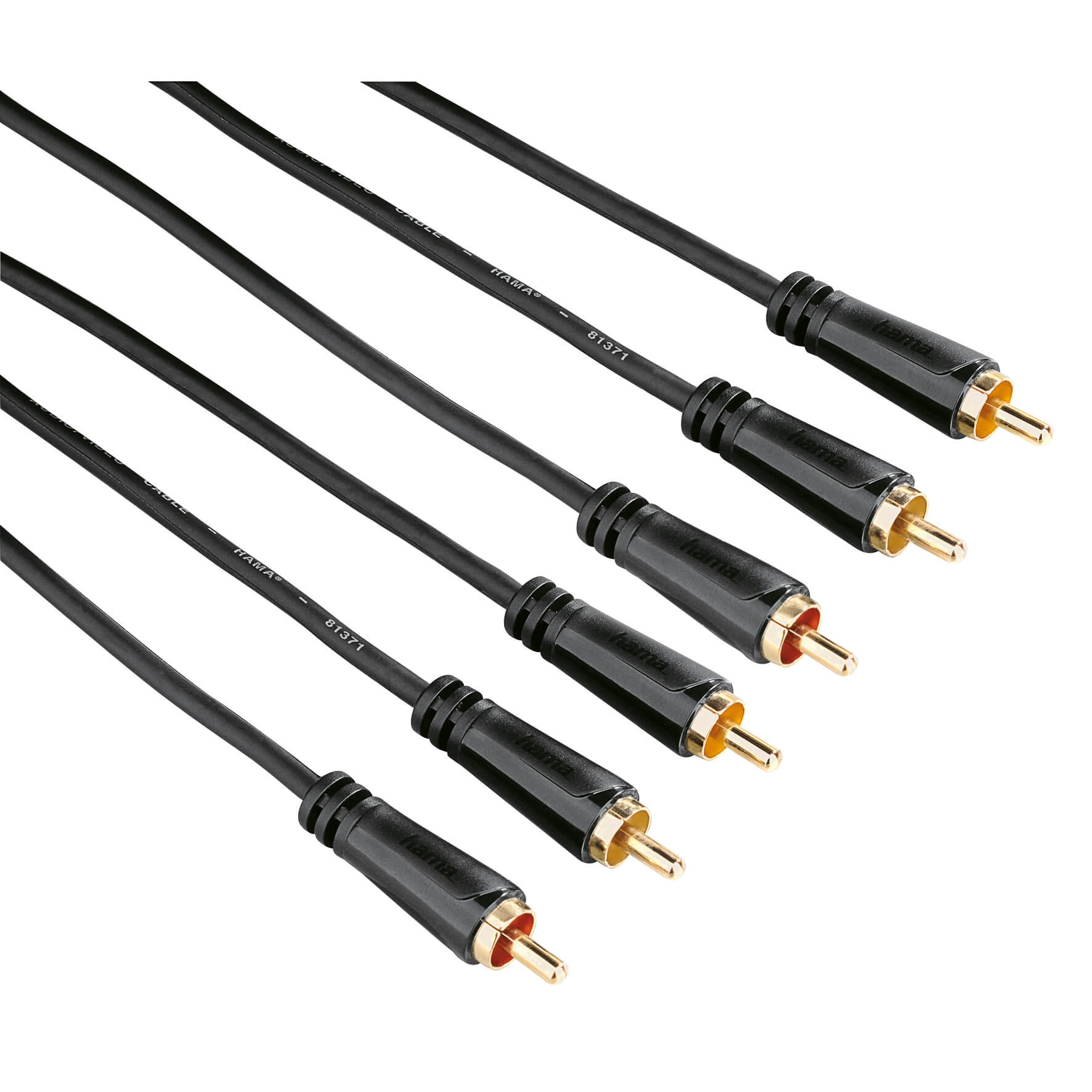 BildeHAMA RCA-RCA kabel 3m 3xRCA-3xRCA TL