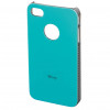 HAMA iPhone 4 deksel Shiny turkis hard c...