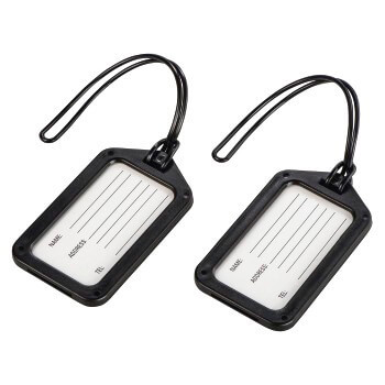 BildeHAMA Luggage Tag 2-pack Black