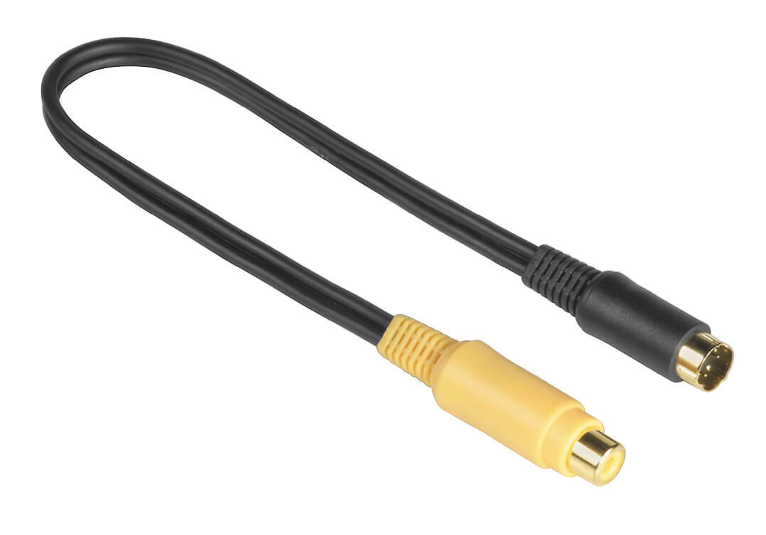 BildeHAMA Adapter S-VHS-RCA Hane-Hona Svart 0.2m