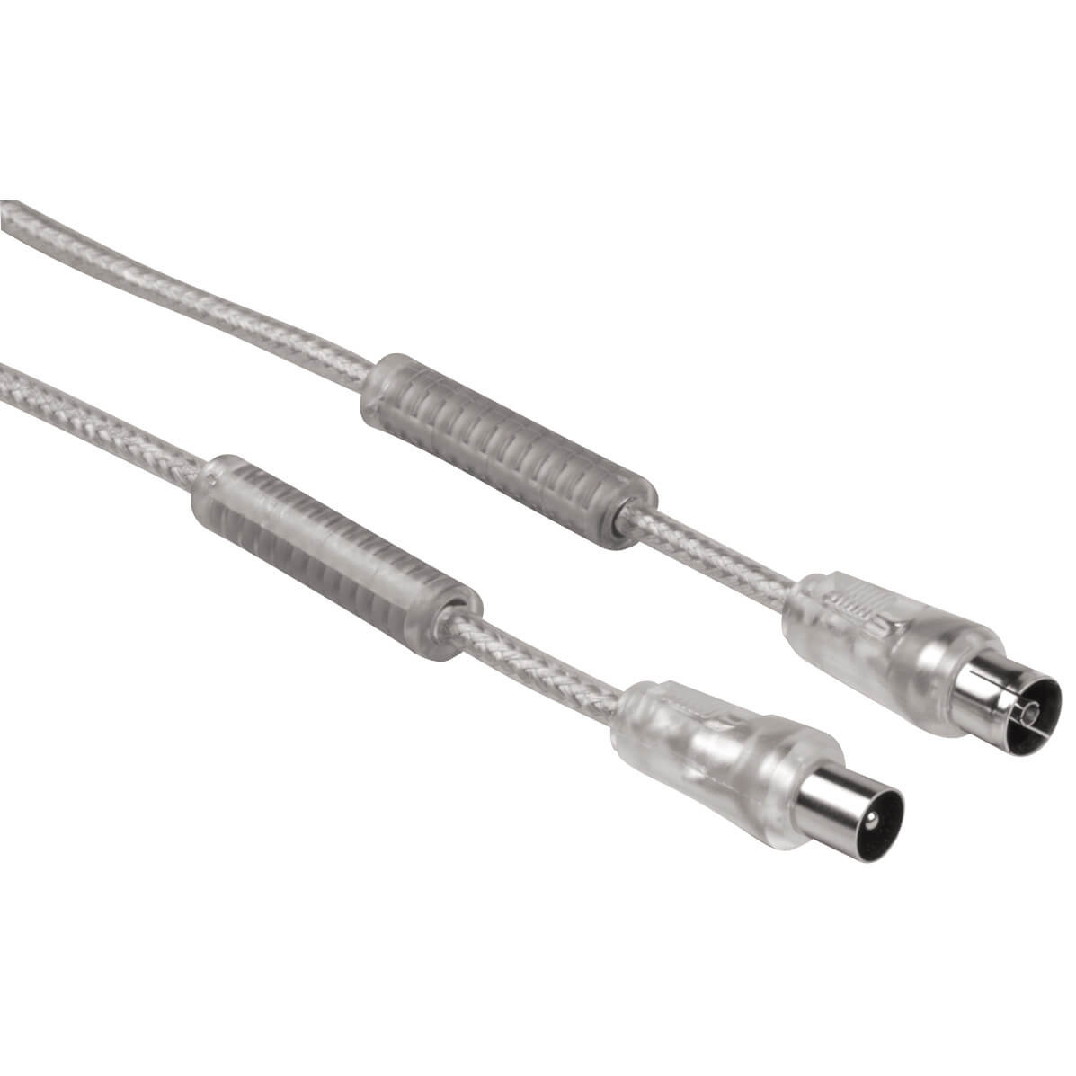 BildeHAMA Kabel Antenn 90dB Ferrit Transparent-Silver1.5m